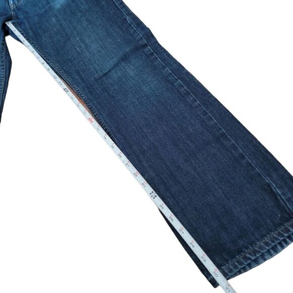 Levis 514 Mens Dark Denim Distressed Blue Jean 29x32 - Picture 6 of 6